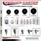 Service Caster 5 Inch Hard Rubber Swivel 34 Inch Threaded Stem Caster Set 2 Total Lock Brakes SCC-TSTTL20S514-HRS-34212-2-S-2 - alternate 2